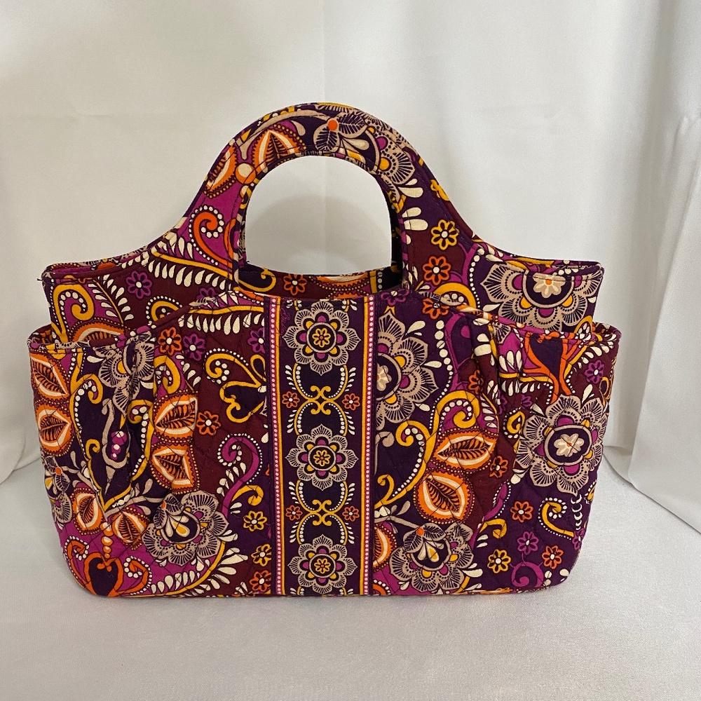 Vera Bradley Safari Sunset Purse Multicolored Tote Travel Carry-On